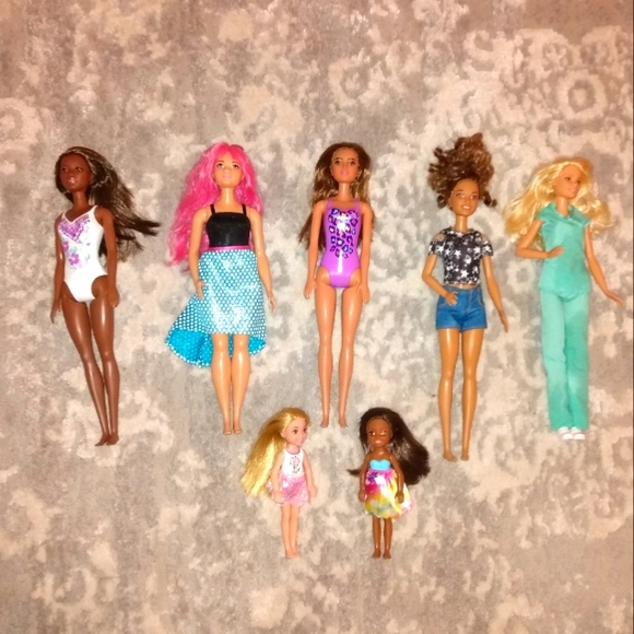 Barbie Other - Barbie Dolls Sey of 7